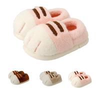 Cat Paw Slippers, Warm Winter Cozy Fuzzy Paws For Women(Pink,6/7 UK Men)
