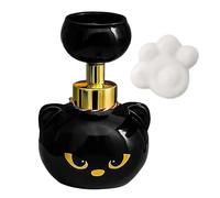 Cat Paw Soap Dispenser | Black Cats Soap Dispenser | Cats Paw-print Soaps Dispensers | Refillable Empty Black Kitten Foaming Pump Bottle Creates Paw-Shaped Foam for Cat Lovers