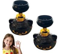 Cat Paw Soap Dispenser, Cute Cat Paw print Soap, Automatic Halloween Spooky Cats Paw Print Magic Foaming Hand Wash Dispenser, Refillable Empty Foam Liquid Container. (2PCS)