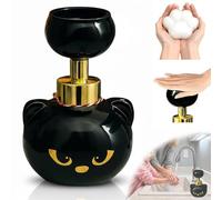 Cat Paw Soap Dispenser, Cute Foam Soap Dispenser Pump, Christmas Fun Black Hand Wash Foaming Soaps Bottle for Bathroom Kitchen, Refillable Empty Cats Paw Print Foam Soaps Halloween(1PC)