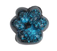 Cat Paw Squeeze Toy, Glitter Jelly Kitty Cute Cat Paw Squishy Kawaii Soft Fufu Squeeze Fidget Stress Sensory Novelty Toys Big for Kids Adults School Office (Purple Starry Sky)