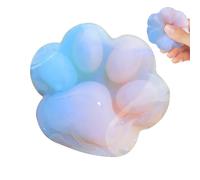 Cat Paw Squeeze Toy,Gradient Soft Stretchy Toy,Cute Soft Sensory Toys,Novelty Stress Release Toy,Fidget Toys,Squishy Cat Paw, De-compression Silicone Toy, Interesting Props