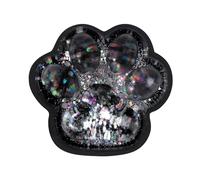 Cat Paw Squeeze Toy, Starry Sky Cat Paw Squish Toys Fun Squishy Pinch Taba Toy Fufu Kitty Paw Relaxing Stress Toy Kawaii Paw Fidget Toys for Kids Adults Halloween Easter Party Favors (Dazzling Silver)