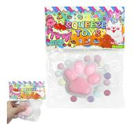 Cat Paw Squishy, 1 Piece Squishy Toy, Cute Squeeze Animals Fidget Toy, Kawaii Stress Squeeze Paw, for Children and Adults Birthday Party Gifts(White)