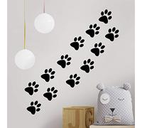 Cat paw Stickers Dog Print Wall Sticker car Decal Window Vinyl Kitchen Patrol Paper Bag Prints Black Wallpaper Decals Animal Footprint Art pet Room Bags roll Kids Home Decor Decoration Label murals