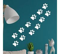 Cat paw Stickers Dog Print Wall Sticker car Decal Window Vinyl Kitchen Patrol Paper Bag Prints Black Wallpaper Decals Animal Footprint Art pet Room Bags roll Kids Home Decor Decoration Label murals