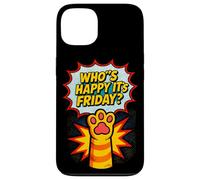 Cat Paws Friday Humor Cute Comic Happy-Friday Case for iPhone 13