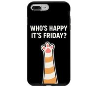 Cat Paws Friday Humor Cute Kawaii Happy-Friday Case for iPhone 7 Plus/8 Plus