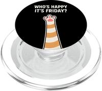 Cat Paws Friday Humor Cute Kawaii Happy-Friday PopSockets PopGrip for MagSafe