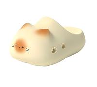 Cat Paws Slippers for Women Men, Cat Paw Print Shoe Summer, Cute Animal Ultra-Thick Height Increase Cat Slipper (Yellow, M, Adult, Women, 6, Numeric Range, UK Footwear Size System, 6.5, Medium)