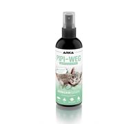 Cat urine remover - PIPI-Weg Spray 100 ml - enzym cleaner for pet stains & odours - removes cat pee, vomit & faeces - safe, natural & deep-acting - for carpets, litter boxes, sofas, textiles - by ARKA