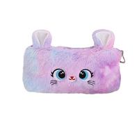 Cat Pencil Case - Fashion Plush Cat Pencil Case | Smooth Zipper, Gradient Color, Large Capacity Pencil Organizer for School Supplies Storage