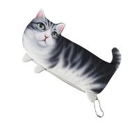 Cat Pencil Case Girls | Unique Cat Lover Case, Creative Student Simulation Cat Pencil Case, Korean Version of Male and Female Junior and Senior High School, a, see description, See description