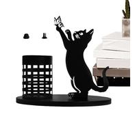 Cat Pencil Holder - Creative Cat Desk Storage Box, Cute Table Cat Pencil Holder | Desk Organizer for Pen, Makeup Brushes, Cat Pen Holder for Home Decor, Unique Desk Organizer for Table Centerpiece
