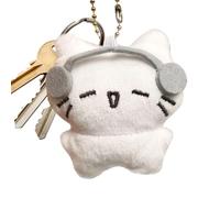 Cat Pendant Charm, Cat Plush Pendant, Cute Key Ring Decoration Key Chain Jewellery, Creative Backpack Accessories, Charm, Decorative Ornaments for Handbags, Daypack, Purse, Siehe Beschreibung, PP