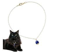 Cat Pendant Necklace Adjustable Crystal Fashion Blue Charm