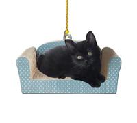 Cat Pendant on the Sofa with Tree, Acrylic Cat Pendant for the Tree, for Sofa, Seasonal Decoration for Children