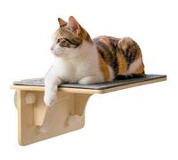 Cat Perch for Window Wooden Suction Cup Kitten Play Seat | Window Mounted Cat Perches for Home, Apartment, Farmhouse, Bedroom, Penthouse, Attic
