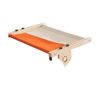 Cat Perch For Windowsill - Wooden Cat Windowsill Shelf,Adjustable Cat Windowsill Nest, Cat Hammock Seat With Cushioned Bed Cover For Sleeping, Playing, Climbing
