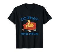 Cat Person? Try Snake Person Reptile Humor novelty T-Shirt