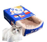 Cat Pet Bed, Washable Cat Bed, Cat Bed Comfortable Cat House with Rectangular Snack Shape | Let Your Furry Friends Take a Luxurious and Comfortable Nap Machine Washable