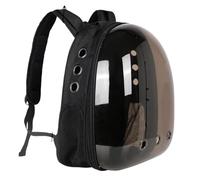 Cat Pet Carrier Backpack Transparent Capsule Bubble Pet Backpack Small Animal Puppy Kitty Bird Breathable Pet Carrier for Travel(Black G2931A)