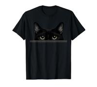Cat, Pet Lover, Meeeow, Pishi, Gorbeh, Mr Moustache Value Graphic T-Shirt, Men, Black, L