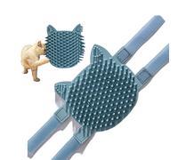 Cat Pet Self Grooming Comb Brush - Multi Functional Catnip Flavor Corner Massage Tool for Kitten Puppy Relaxing, Extra Soft Silicone Pins Handy Hair Shedding Trimming