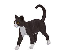 Cat Pet Toy Black White Toy Figure 7 cm Length Approx Mojo Fun 387200