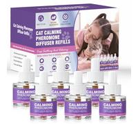 Cat Pheromones Calming Diffuser Refill 6 Pack Multicat Pheromone Diffusers Refills Relieve Anxiety Stress Reduce Spraying Fighting and Scratching for Cats Calm 48ml Fit All Common Diffusers Plug In
