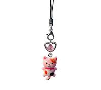 Cat Phone Strap | Key Chain Bracelet - Cat Anti Lost Fashion Accessory Bag Key for Smartphone Cat Pendant Cat Phone Strap Cell Phone Chain Anti-lost Device Phone Pendant Key Chain Heart Cell Phone
