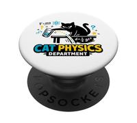 Cat Physics Department - Nerdy Cat Science PopSockets Adhesive PopGrip