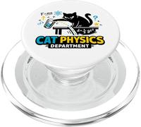 Cat Physics Department - Nerdy Cat Science PopSockets PopGrip for MagSafe