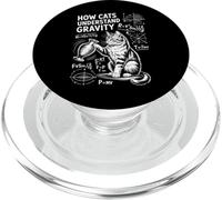 Cat Physics How Cats Understand Gravity Funny Cat PopSockets PopGrip for MagSafe