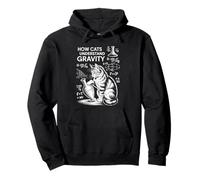 Cat Physics How Cats Understand Gravity Funny Cat Pullover Hoodie