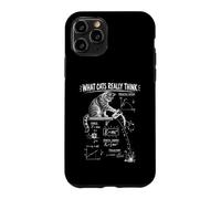 Cat Physics Projectile Motion Science Teacher Humour Case for iPhone 11 Pro