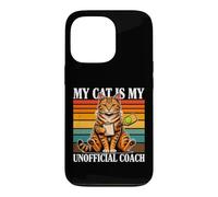 Cat Pickleball My Cat Is My Unofficial Coach Case for iPhone 13 Pro