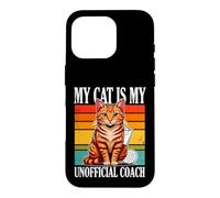 Cat Pickleball My Cat Is My Unofficial Coach Case for iPhone 16 Pro