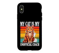 Cat Pickleball My Cat Is My Unofficial Coach Case for iPhone X/XS