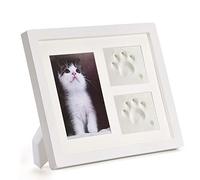 Cat Picture Frame and Paw Print Kit, Keepsake for Pet Owners, Great For Dog or Cat Memorial Gifts