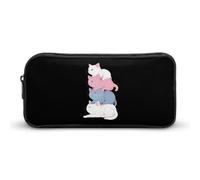 Cat Pile Transgender Proud Cute Pen Case Multipurpose Pouch Makeup Bag Smal