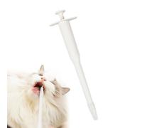Cat Pill Dispenser Cat Pill Popper, Cat Tablet Dispenser,Press Type with Plastics,Pet Plastic Pill Dispenser,Plastic Pet Pill Poppers,Animal Medicine Feeder Pill,for Feeding Dogs Cats Animals (White)