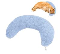 Cat Pillow, Cat Calming Pillow, Half Moon Shape Cat and Dog Bed for Cats or Small Dogs, Cuddler for Cats Head to Lay