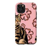 Cat Pink Back Looking to the Side Case for iPhone 11 Pro