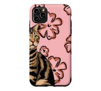 Cat Pink Back Looking to the Side Case for iPhone 11 Pro Max