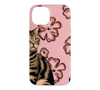 Cat Pink Back Looking to the Side Case for iPhone 14