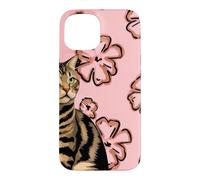 Cat Pink Back Looking to the Side Case for iPhone 15