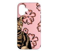Cat Pink Back Looking to the Side Case for iPhone 16