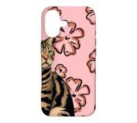 Cat Pink Back Looking to the Side Case for iPhone 17