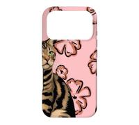 Cat Pink Back Looking to the Side Case for iPhone 17 Pro